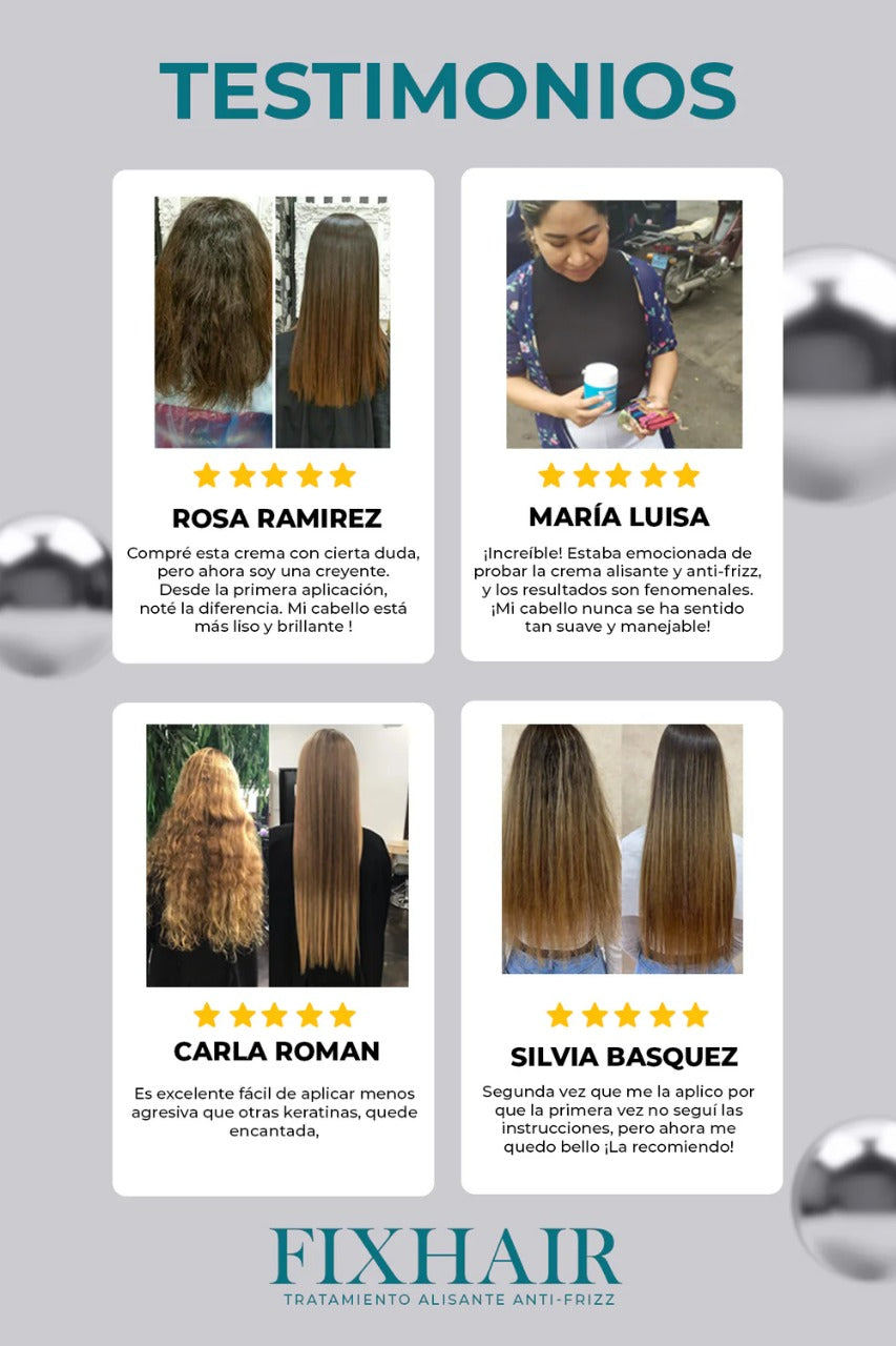 FixHair® – Alisado Nutritivo para Todo Tipo de Cabello