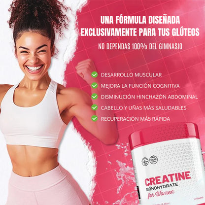 Creatina Monohidratada Pro Max™ –  Nalgas Grandes para Mujeres