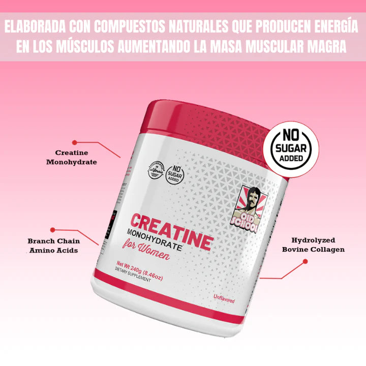 Creatina Monohidratada Pro Max™ –  Nalgas Grandes para Mujeres