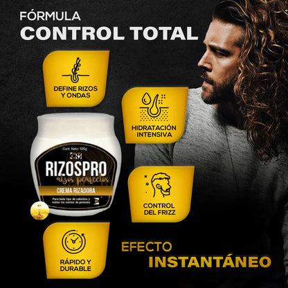 RIZOS PRO ® - 500G TRATAMIENTO DE CREMA RIZADORA 100% EFECTIVO