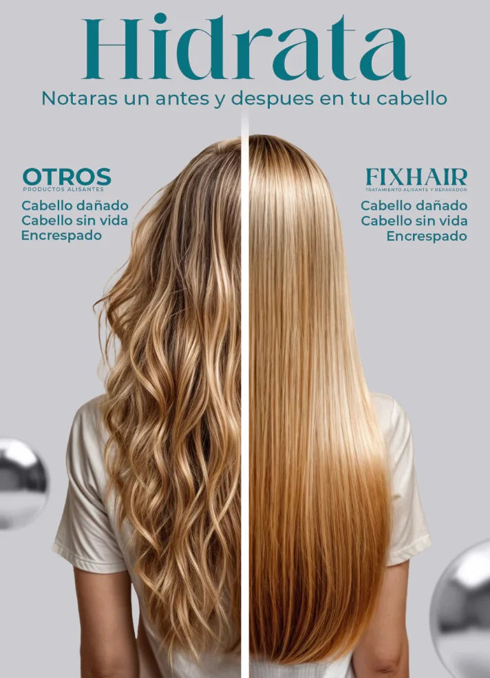 FixHair® – Alisado Nutritivo para Todo Tipo de Cabello