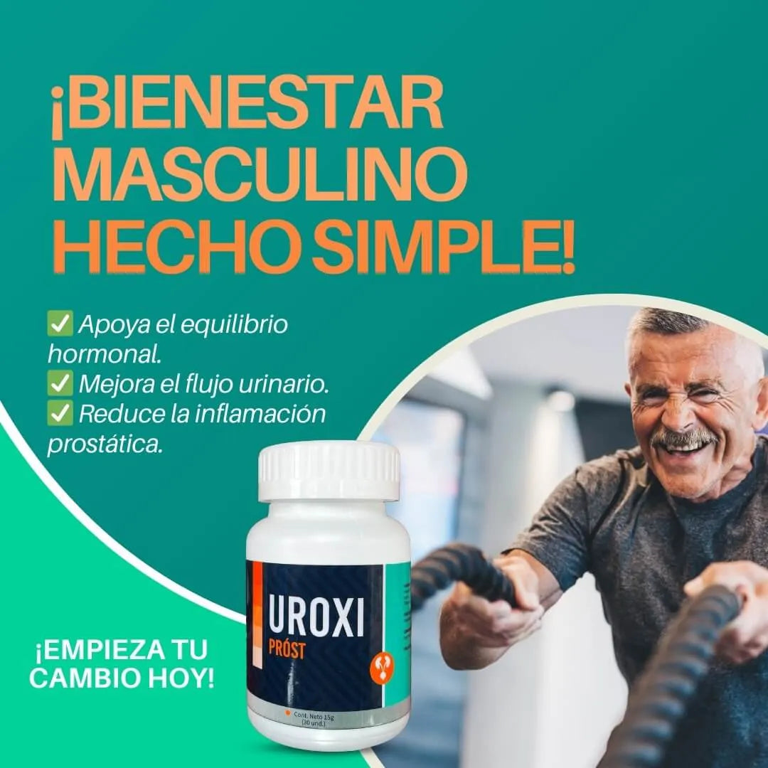 UROXI: La Fórmula Natural Que Dispara Tu Testosterona y Vitalidad Masculina