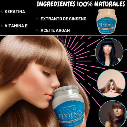 FixHair® – Alisado Nutritivo para Todo Tipo de Cabello