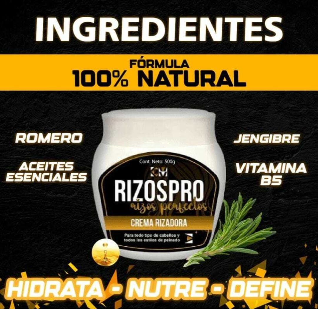 RIZOS PRO ® - 500G TRATAMIENTO DE CREMA RIZADORA 100% EFECTIVO