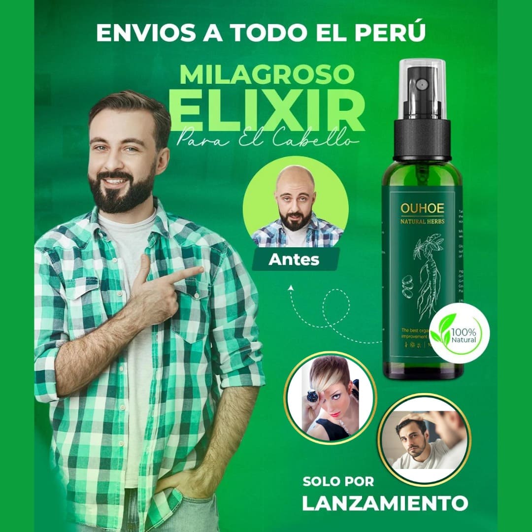 OUHOE® 100ML- ELIXIR PARA EL CRECIMIENTO DEL CABELLO