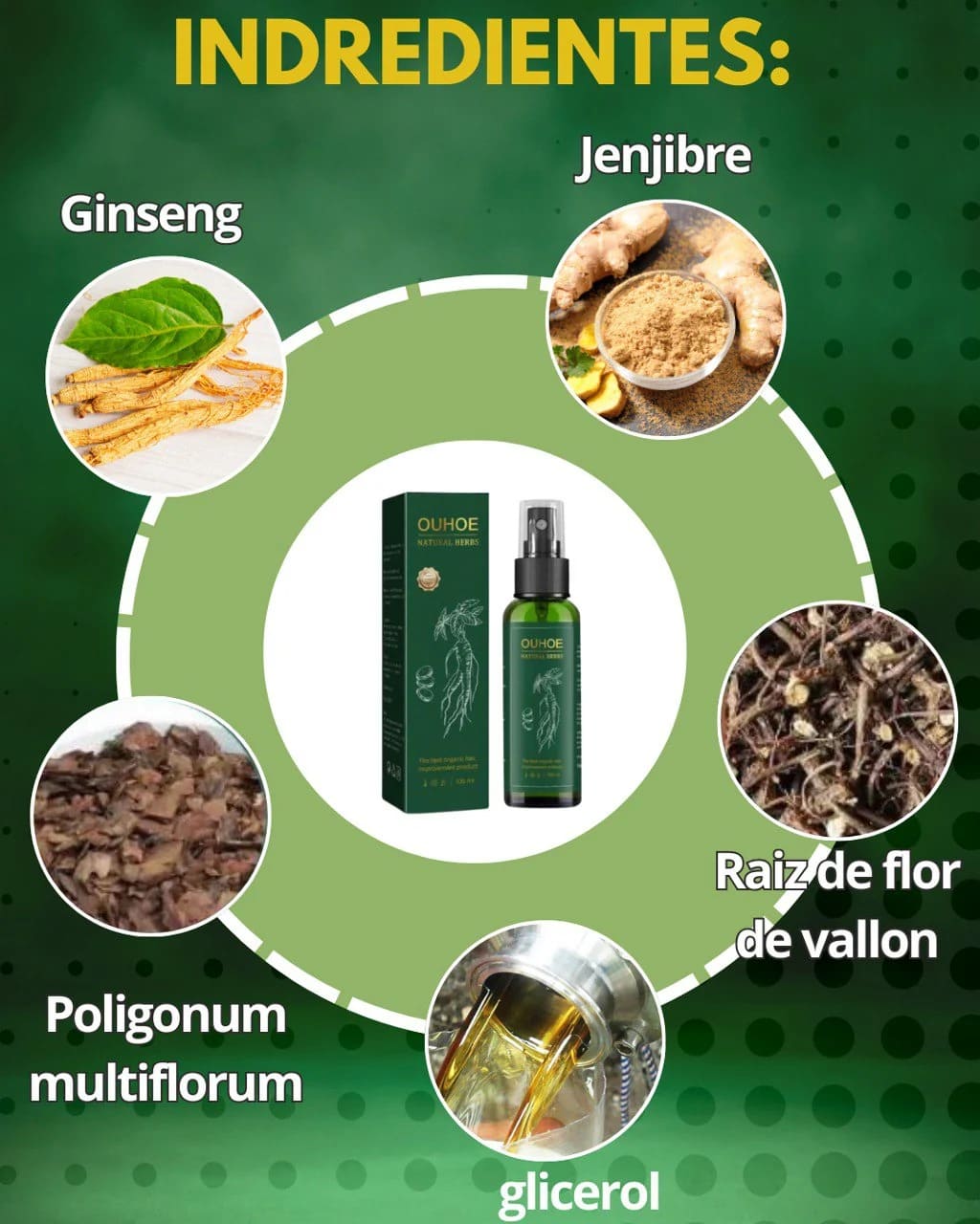 OUHOE® 100ML- ELIXIR PARA EL CRECIMIENTO DEL CABELLO